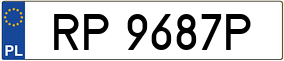 Trailer License Plate